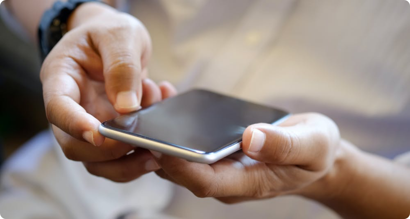 person holding smartphone